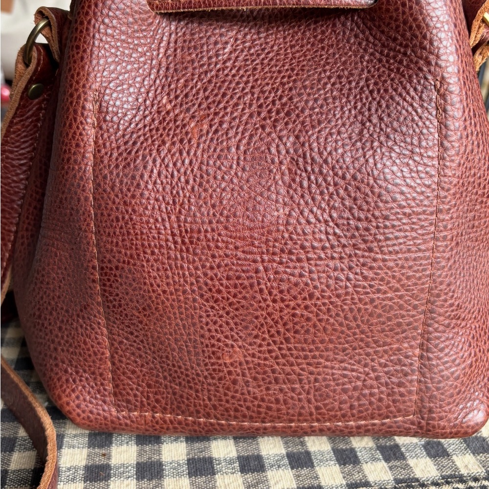 Portland Leather small bucket bag